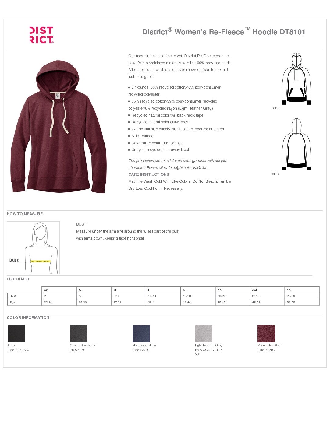 BLC Women's Fleece Hoodie - Image 3